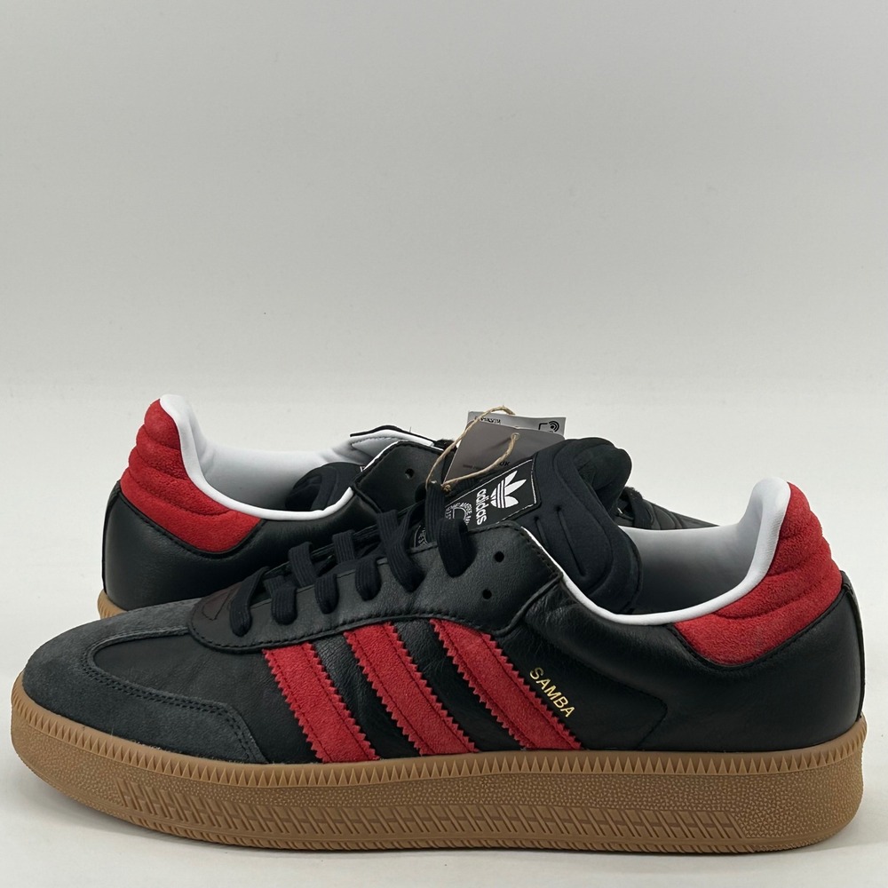 Adidas Samba XLG Men 13 Black Red Gum IE9178 Suede Leather Sneakers NWT
